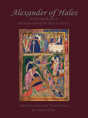 cover image of Alexander of Hales